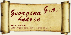 Georgina Andrić vizit kartica